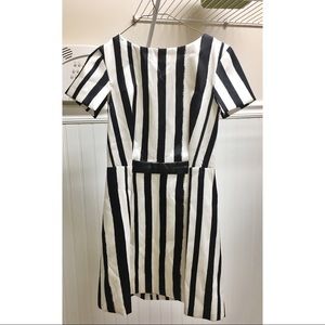 Black and white striped topshop dress - size 6